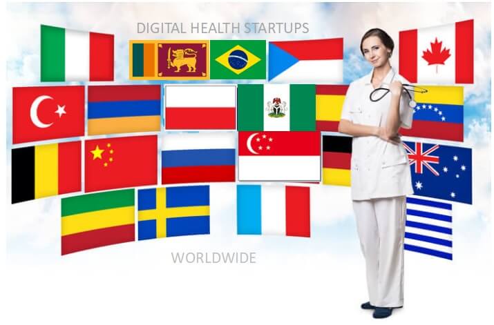 888 innovative digital health, eHealth, mHealth startups worldwide