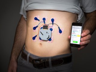 wearable device to track electrical activity in stomach
