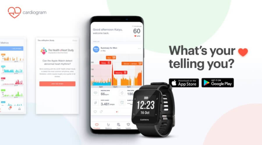 Garmin-Cardiogram digital health collaboration