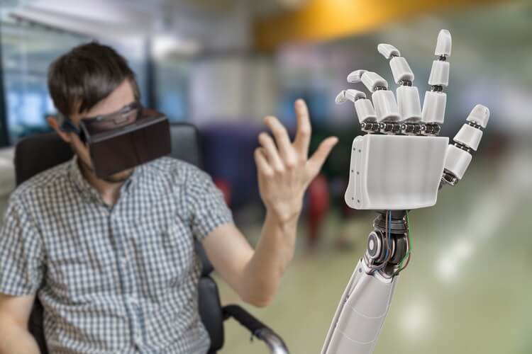 VR and tactile prosthetics