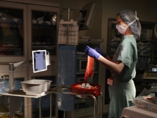 AI to measure blood loss